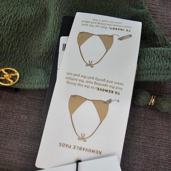 ViX Women's Green Firenze Liz Triangle top 2 Piece Seersucker bikini size M/XS - Picture 13 of 14